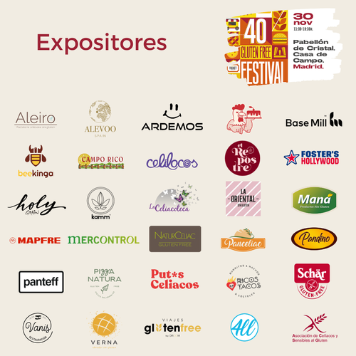 40 Gluten Free Festival expositores