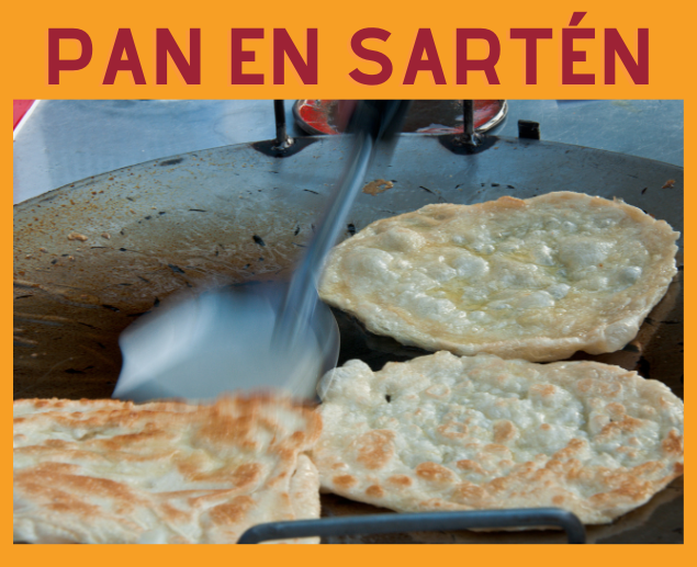 Pan realizado en sarten