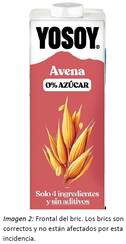 Alerta bebida de avena